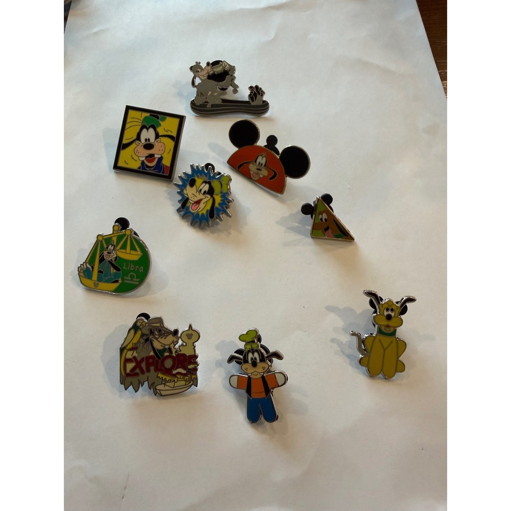 Disney Goofy and Pluto Trading Pin Lot Hidden Mickey Magical Mystery Series